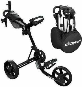 Clicgear Model 4.0 SET Matt Black Ročni voziček za golf