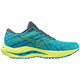 Mizuno Wave Inspire 19 Running Shoes, Jet Blue/Neon/Luminous - 42