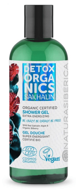 Natura Siberica Detox Organics - Sakhalin - Ekstra energizirajoč gel za prhanje