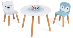Janod Lesena miza s stoli za otroke