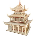 Woodcraft Lesena 3D sestavljanka Stolp Yueyang