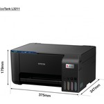 Epson EcoTank L3211 kolor multifunkcijski brizgalni tiskalnik, duplex, A4, CISS/Ink benefit, 5760x1440 dpi, Wi-Fi