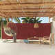 Zložljiva stranska tenda za teraso 180x500 cm rdeča