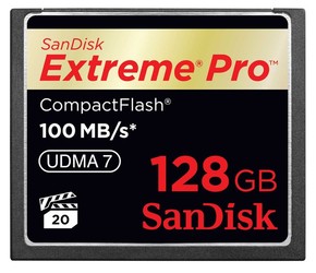 SanDisk CompactFlash 128GB spominska kartica