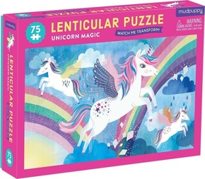 Mudpuppy Puzzle Lenticular Magic of unicorns 75 kosov