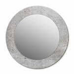 tulup.si Okroglo okrasno ogledalo Siv beton fi 80 cm