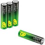 GP Ultra Plus alkalne baterije, LR03 AAA, 4 kosi