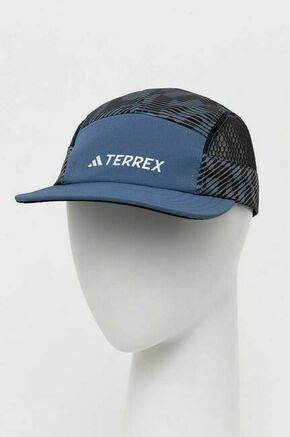 Kapa s šiltom adidas TERREX - modra. Kapa s šiltom iz kolekcije adidas TERREX. Model izdelan iz lahke tkanine z zračnimi mrežastimi deli.