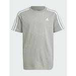 adidas Majica Essentials 3-Stripes Cotton T-Shirt IB1669 Siva Regular Fit