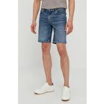 Tommy Hilfiger jeans kratke hlače - modra. Kratke hlače iz kolekcije Tommy Hilfiger. Model izdelan iz jeansa.