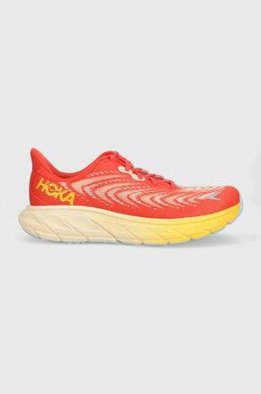 Čevlji Hoka oranžna barva - oranžna. Čevlji iz kolekcije Hoka. Model izdelan iz tekstilnega materiala.