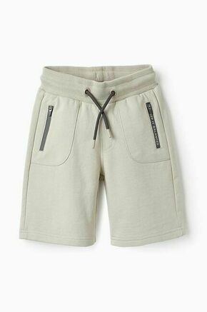 Otroške kratke hlače zippy siva barva - siva. Otroški kratke hlače iz kolekcije zippy. Model izdelan iz gladke pletenine.