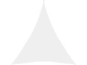 VIDAXL Senčno jadro oksford blago trikotno 5x6x6 m belo