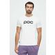 Bombažna kratka majica POC moški, bela barva - bela. Kratka majica iz kolekcije POC, izdelana iz elastične pletenine. Model iz izjemno udobne bombažne tkanine.