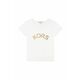 Otroška bombažna kratka majica Michael Kors bela barva - bela. Otroški kratka majica iz kolekcije Michael Kors. Model izdelan iz tanke, rahlo elastične pletenine.
