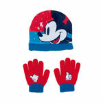NEW Kapa in rokavice Mickey Mouse Happy smiles Modra Rdeča
