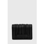 Denarnica Karl Lagerfeld ženski - črna. Mala denarnica iz kolekcije Karl Lagerfeld. Model izdelan iz ekološkega usnja.