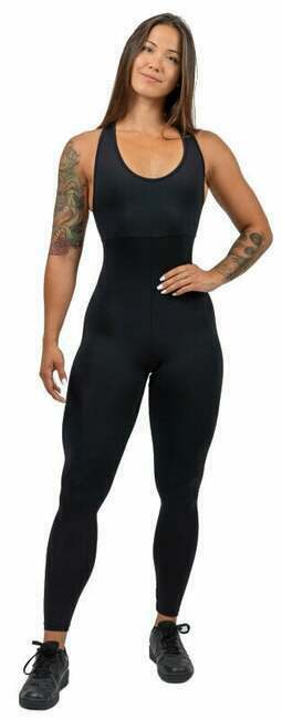 Nebbia One-Piece Workout Jumpsuit Gym Rat Black XS Fitnes hlače