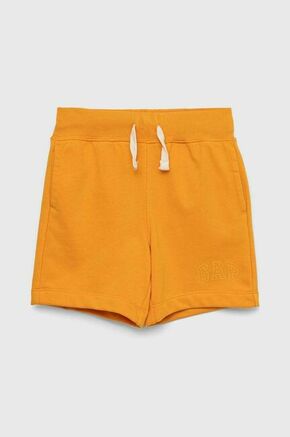 Otroške kratke hlače GAP oranžna barva - oranžna. Otroški kratke hlače iz kolekcije GAP. Model izdelan iz tanke
