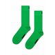 Nogavice Happy Socks Solid Sock zelena barva - zelena. Nogavice iz kolekcije Happy Socks. Model izdelan iz elastičnega, enobarvnega materiala.