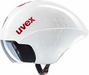 UVEX Race 8 White/Red 56-58 Kolesarska čelada