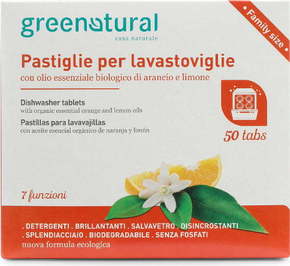 Greenatural Tablete za pomivalni stroj - 50 k.