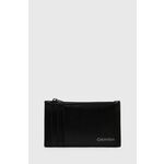 Usnjena denarnica Calvin Klein moška, črna barva, K50K512075 - črna. Mala denarnica iz kolekcije Calvin Klein. Model izdelan iz naravnega usnja.