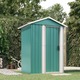 vidaXL Vrtna lopa zelena 126x97,5x177 cm pocinkano jeklo