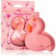 I Heart Revolution Bath Fizzer Flamingo kroglica za kopel z vonjem Pineapple &amp; Peach 110 g