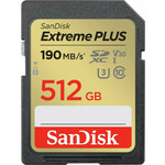 SanDisk SDXC kartica 512GB Extreme PLUS (R 190 MB/s W130 MB/s Class 10, UHS-I U3 V30)