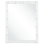 Beliani Stensko ogledalo LED 50 x 60 cm belo ODENAS