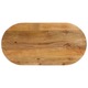 vidaXL Mizna plošča 90x40x3,8 cm ovalna trden mangov les