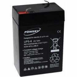 POWERY Akumulator dvigala UPS 6V 5Ah (nadomešča 4Ah 4