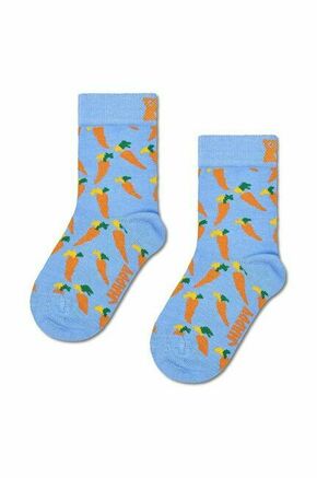 Otroške nogavice Happy Socks Kids Carrots Sock - modra. Otroške nogavice iz kolekcije Happy Socks. Model izdelan iz elastičnega
