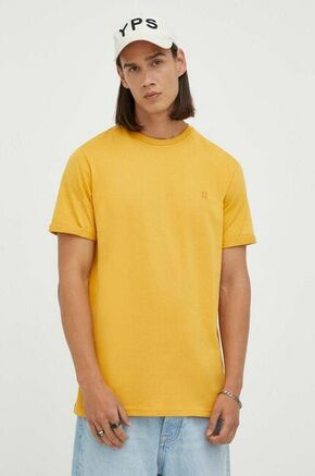 Bombažna kratka majica Les Deux rumena barva - rumena. Kratka majica iz kolekcije Les Deux