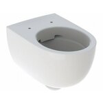 GEBERIT stenska WC školjka Selnova, povišana, zaprta oblika, brez roba, 55 cm, bela, 500.694.01.2