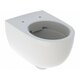 GEBERIT stenska WC školjka Selnova, povišana, zaprta oblika, brez roba, 55 cm, bela, 500.694.01.2