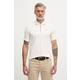 Karl Lagerfeld polo majica moška bombažna z elastanom bež 562221.745021