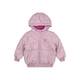 Otroška jakna Fila roza barva - roza. Otroška Jakna iz kolekcije Fila. Delno podloženi model izdelan iz prešitega materiala.