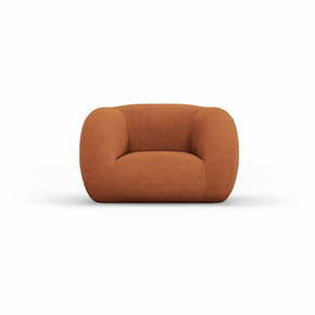 Oranžen fotelj iz tkanine bouclé Essen – Cosmopolitan Design