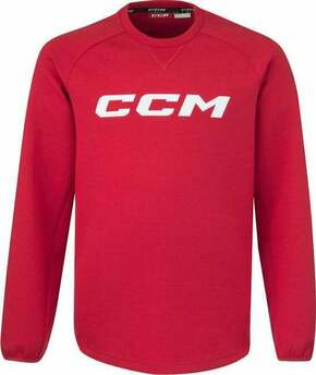 CCM Locker Room Fleece Crew SR Red 2XL SR Hokejski pulover