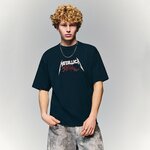 Majica s potiskom Metallica črna 867IY-99X