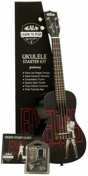 Kala Learn To Play Koncertne ukulele Elvis Viva Las Vegas