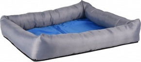 WEBHIDDENBRAND Flamingo Hladilna pasja postelja modra/siva M 60x50x8