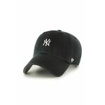 47 brand kapa New York Yankees - črna. Baseball kapa iz kolekcije 47 brand. Model izdelan iz gladek material z vložki.