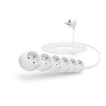 CONNECT IT podaljšek 230 V, 6 vtičnic, 5 m, brez stikala (črn)