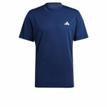 Kratka majica za vadbo adidas Performance Train Essentials mornarsko modra barva - mornarsko modra. Kratka majica za vadbo iz kolekcije adidas Performance. Model izdelan iz materiala, ki odvaja vlago.