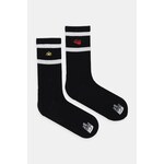Nogavice The North Face 2-pack črna barva, NF0A8EGMJK31 - črna. Visoke nogavice iz kolekcije The North Face. Model izdelan iz elastičnega materiala. V kompletu sta dva para.