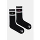 Nogavice The North Face 2-pack črna barva, NF0A8EGMJK31 - črna. Visoke nogavice iz kolekcije The North Face. Model izdelan iz elastičnega materiala. V kompletu sta dva para.