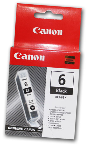 Canon BCI-6BK črnilo rumena (yellow)/črna (black)